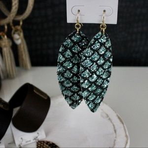 Mermaid Feather Earrings